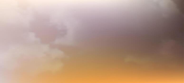 Modern colorful gradient background with clouds. vector