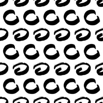 sin costura modelo con bosquejo círculos forma. vector