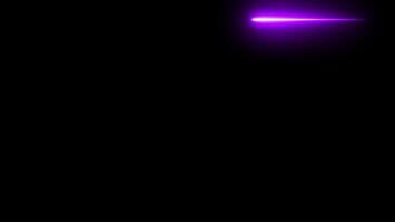 Purple Neon Light Streak with Glowing Tip image photo unique video