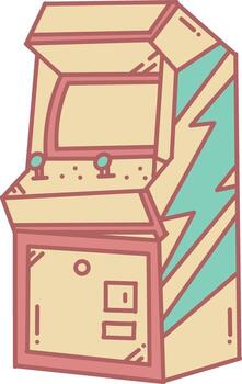 Machine Box Game console vector