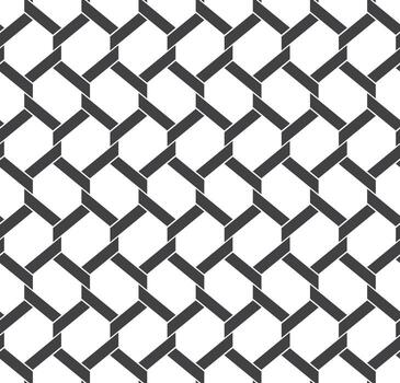 sin costura entretejido oscuro hexagonal cadena modelo antecedentes vector