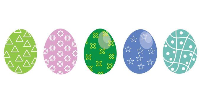 patrón de huevo de pascua vector