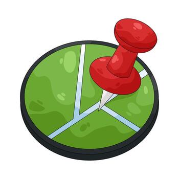 Illustration of Map Pin Location Pointer vector