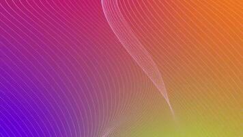 animerad abstrakt färgrik bakgrund med prickar och strömmande rader i en lutning effekt slinga i 4k video