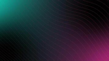 resumen digital punteado antecedentes con bucle ola y partícula animación video