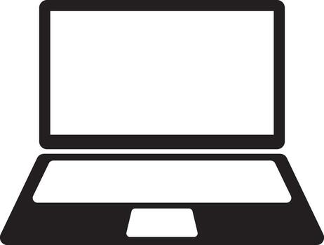 Laptop Icon transparent background. Laptops or notebook computer vector
