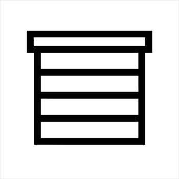 Windows Shutter Icon Button Control Device Panel Interface Technology Modern Symbol vector