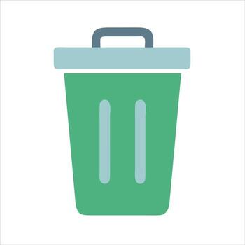Recycle Bin Trash Can Desktop Empty Delete Icon Illustration vector