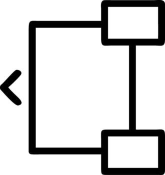 Simple Flowchart Boxes with Arrow diagram process vector