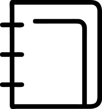 Open Notebook or Journal Icon vector