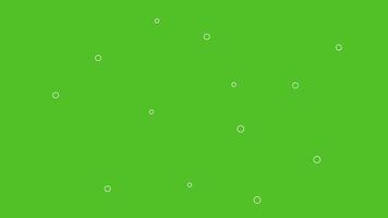 ljus grön bakgrund med flytande vit cirklar, minimalistisk abstrakt design för animering och presentationer video