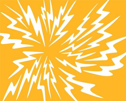 Explosion splash effect bolt cartoon element mess line background editable vector