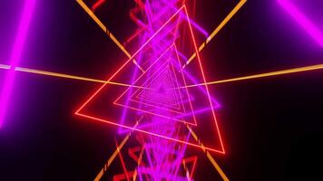 sci fi tunnel triangel roterad vj slinga visa video