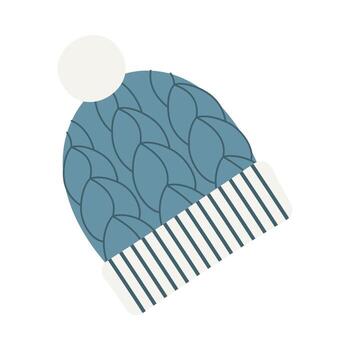 Warm winter essentials including soft scarves, knitted hats, and cozy gloves arranged on a rustic wooden surface. Seasonal cold weather accessories. vector