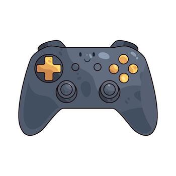 Cute Smiling Game Controller Illustration vector