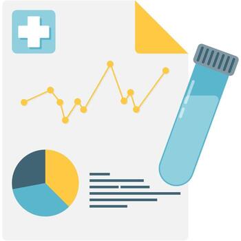 Medical Data Analytics and Visualization Platform vector