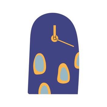 Clock icon. Wake up timer clock. Timer clock cartoon design. Table Watch illustration, hand drawn illustration isolate on white . vector