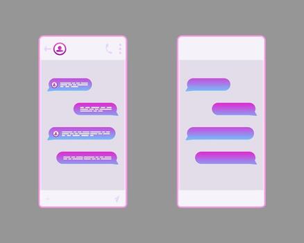 Dialog-enabled interface, online chat rooms, pop-ups when you visit marketing website and mobile applications. Chat bot form. illustration. vector