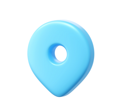 3d Karta stift ikon för plats, navigering, gps, och webb ui design png