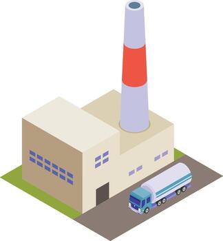 Isometric Building and Architecture Icon Set vector