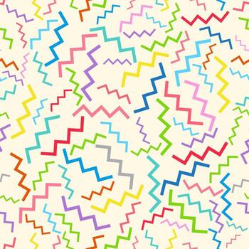 vistoso multicolor zigzag sin costura diseño para modelo y antecedentes. vector