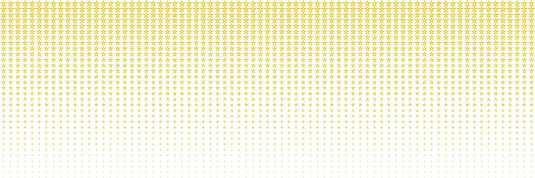 horizontal gold blended star for pattern and background. vector