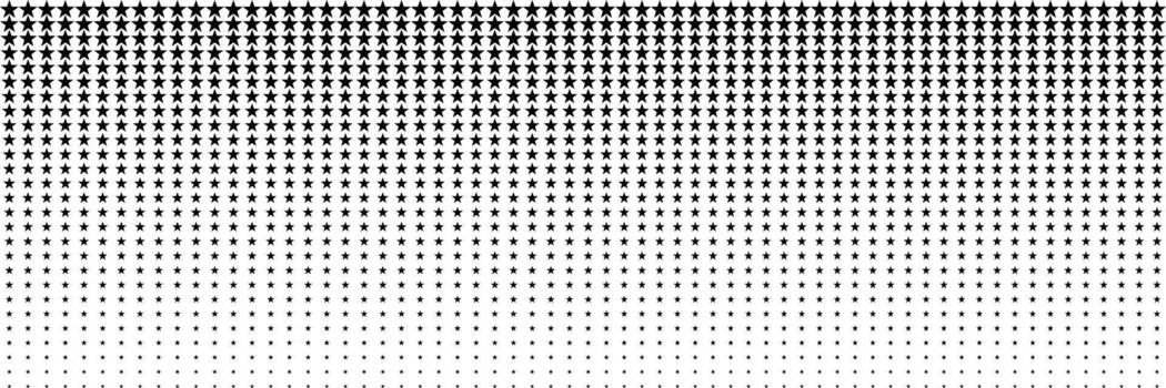 horizontal black blended star for pattern and background. vector