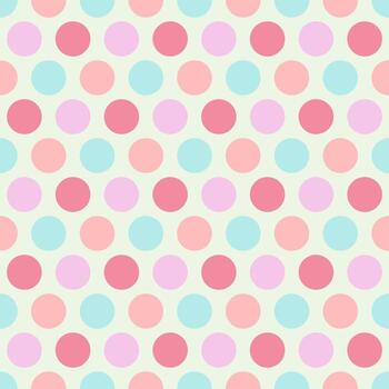 pastel circle and round seamless design for pattern and background. vector