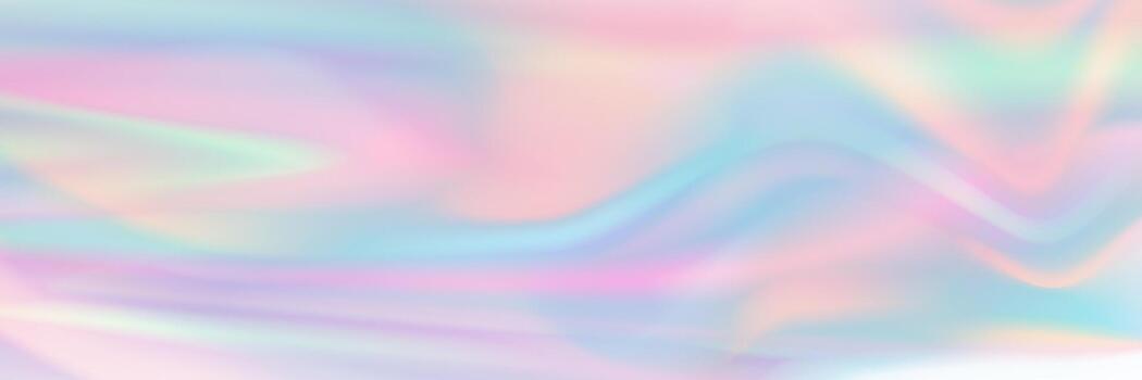 smooth horizontal abstract pastel holographic texture design for pattern and background. vector