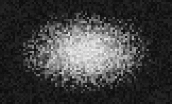 suave píxel falla ruido degradado. brillante centrar se desvanece dentro oscuro esquinas, creando un comprimido datos o digital difuminar textura. moderno resumen interfaz sentir. ilustración. vector