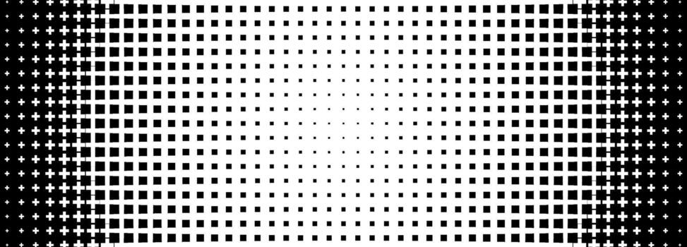 Abstract hexagon honeycomb halftone gradient pattern in black and white. Futuristic geometric background for tech science presentations, dynamic athletic competition branding. illustration vector