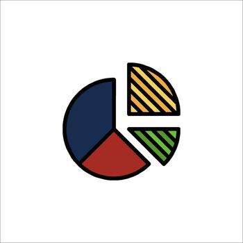 Pie Chart Icon Business Data Statistics and Analysis, report vector