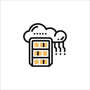 Cloud computing icon design vector
