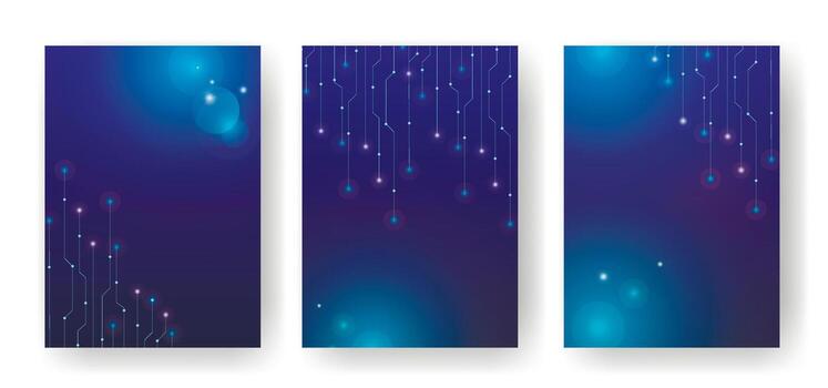 Colorful abstract technology backgrounds vector