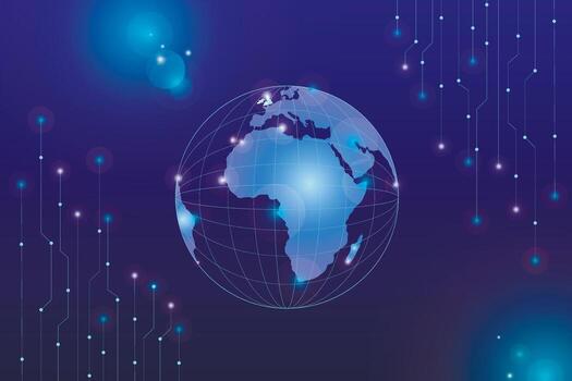 tecnológico antecedentes con tierra vector