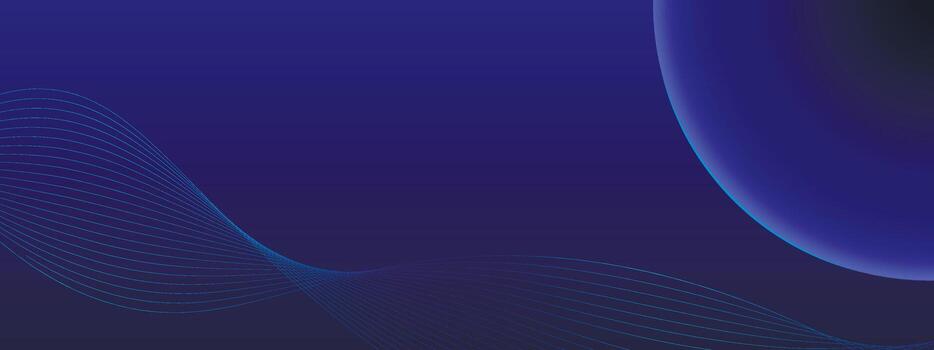 Technological background with light sphere and light waves vector