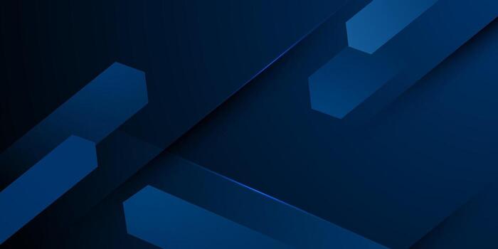 Abstract futuristic dark blue background with arrow and lights pattern texture design. Papercut shadow banner background. vector