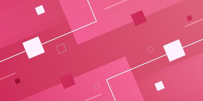 Abstract colorful pink banner background with overlap square pattern concept design. Simple and trendy background. vector