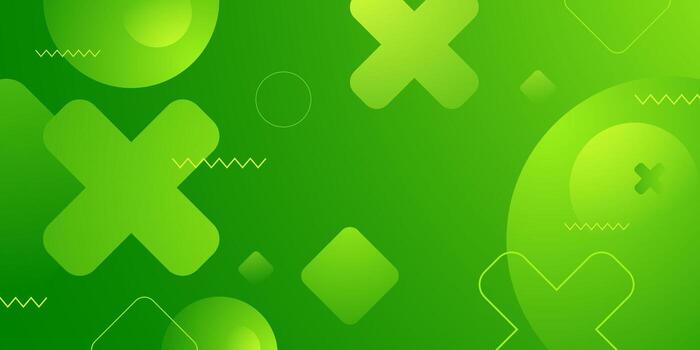 Abstract colorful green geometric pattern background. Simple shapes pattern element design. vector