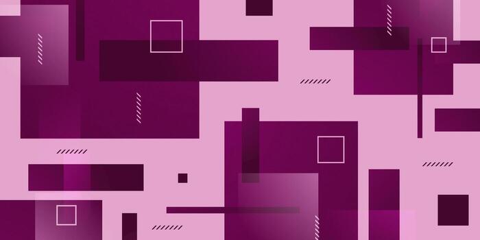 Abstract square pattern background with colorful purple element concept design. Trendy banner background. vector