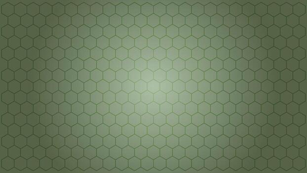 panal modelo de hexágonos en apagado verde con suave degradado ligero vector