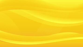 vibrerande gul abstrakt bakgrund med slät vågig rader och dynamisk rör på sig effekt video