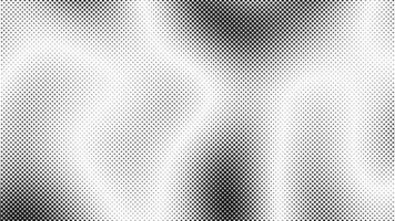 Seamless black and white halftone texture with smooth gradient dots. Abstract monochrome background in motion, classic halftone, retro or minimal design. 4k 60fps loop. video