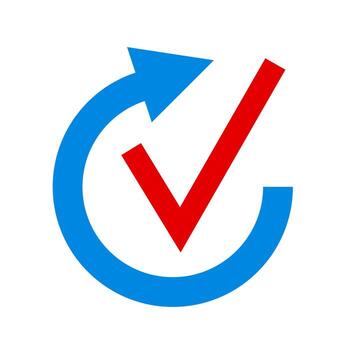 Confirmation of action. Checkbox. Choice. icon. Easy update. Quick improvement. vector