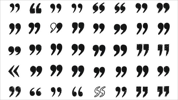 Download quotation marks set graphic resource for designers usage vector