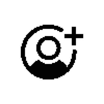 User Add Pixel Icon Account Create New Profile Addition vector