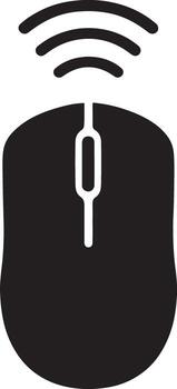 Wireless computer mouse icon vector