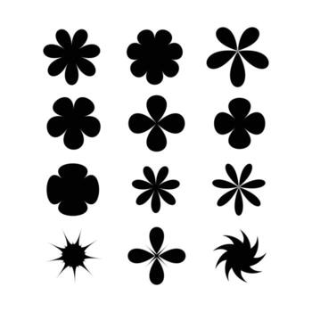 plano flor icono vector