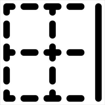 A new unique square with four lines drawn on it in white background vector