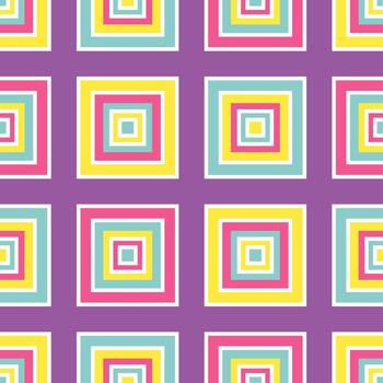 Abstract seamless pattern with colorful squares. Template for backgrounds, wallpapers, fabric prints, and modern digital art projects vector